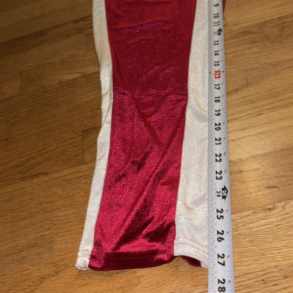 Track suit outfit deep red with white strip zip up top top collar extra large - Picture 8 of 9